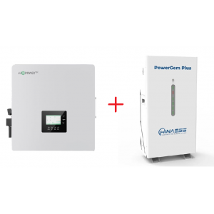 Комплект інвертор Luxpower GEN-LB-EU 10K та АКБ HinaESS PowerGem Plus 14.3kWh 51,2V/280AH